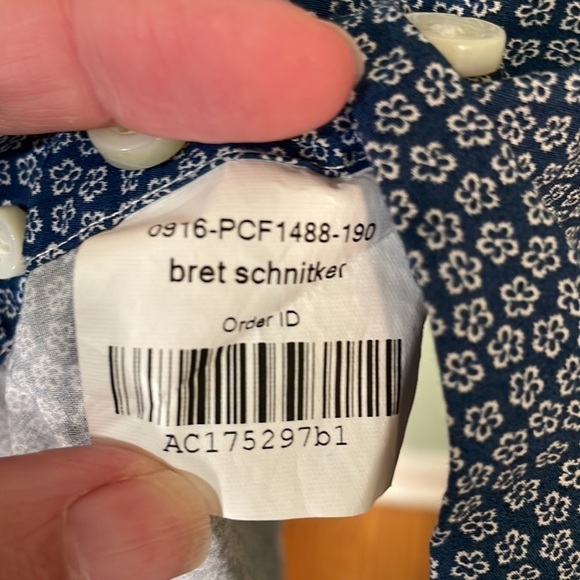 Proper Cloth Long Sleeve Botton Down Blue Men’s - Picture 10 of 10